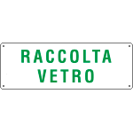 2142 - Cartello raccolta VETRO