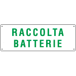 2145 - Cartello raccolta BATTERIE