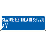 2310 - Cartello Stazione elettrica in servizio a Volt