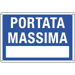2607 - Cartello informazione Portata massima