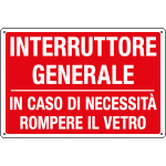 2649 - Cartello informazione Interruttore generale