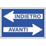 2658 - Cartello informazione Indietro-avanti