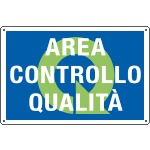2697 - Cartello qualità AREA CONTROLLO QUALITA'