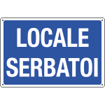 3132 - Cartello informazione LOCALE SERBATOI