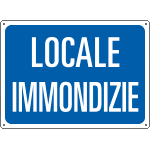 4819 - Cartello informazione LOCALE IMMONDIZIE