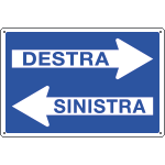 5508 - Cartello informazione frecce DESTRA SINISTRA
