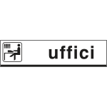 6824 - Cartello alluminio UFFICI