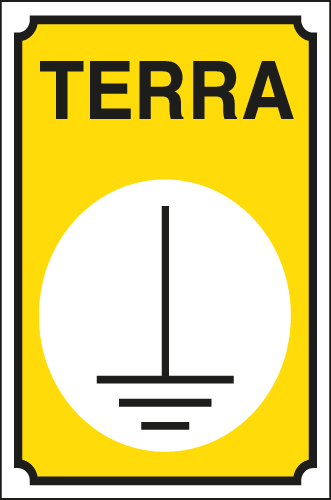 7312 - Cartello TERRA con simbolo