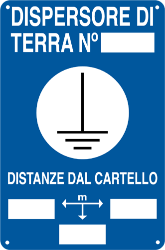 7612 - Cartello DISPERSORE DI TERRA N.