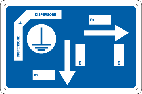 7616 - Cartello DISPERSORE N. a mt.