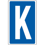 8932 - cart.lettera "K" x contrassegnare
