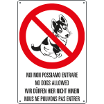 31201 - cartello "NOI NON POSSIAMO ENTRARE"