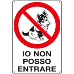 31202 - cartello "IO NON POSSO ENTRARE"