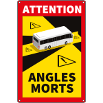 66002 - cartello angoli ciechi per pullman in Francia