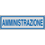 96691 - Etichette argento AMMINISTRAZIONE