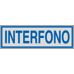 96695 - Etichette argento INTERFONO