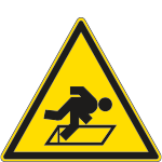 1123Y - Cartello pericolo di caduta