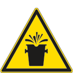 1126X - Cartello pericolo spruzzi incandescenti