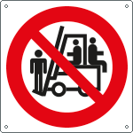 1308K - Cartello vietato trasportare e sollevare persone