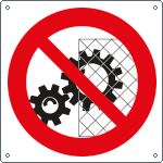 1311W - Cartello divieto rimuovere i dispositivi