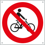 1322Y - Cartello divieto vietato alle biciclette