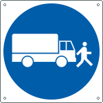 1359Z - Cartello obbligo procedere passo d'uomo