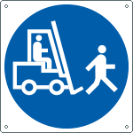 1360Z - Cartello obbligo carrello a passo d'uomo