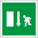 15150X - Cartello sicurezza uscita sicurezza basso