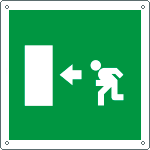 15154X - Cartello uscita di emergenza sinistra