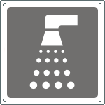 15646W - Cartello informazione doccia