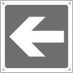 15658K - Cartello informazione freccia direzionale