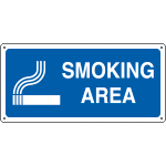 16107WS - Etichetta adesiva informazione SMOKING AREA