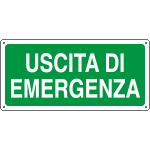 16124XS - Etichetta adesiva uscita di emergenza