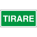 16126X - Cartello tirare