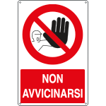 18055Y - Cartello divieto non avvicinarsi