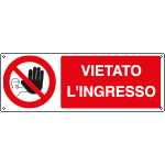 1812KS - Etichetta adesiva vietato l'ingresso