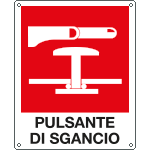 20183K - cartello pulsante di sgancio