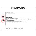 27A121 - cartello sostanze pericolose simbologia CLP " PROPANO "