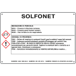 27F250 - cartello sostanze pericolose simbologia CLP " SOLFONET "