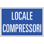 3118S - Etichetta adesiva LOCALE COMPRESSORI