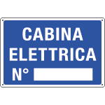 3148S - Etichetta adesiva CABINA ELETTRICA N.
