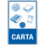 3502S - etichetta autoadesiva rifiuti"CARTA"