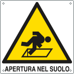 402301Y - Cartello pericolo apertura nel suolo