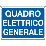 4844S - Etichetta adesiva blu quadro elettrico generale