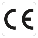 49500M - Cartello alluminio simbolo CE