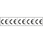 49500MS - Foglio n.5 etichette autoadesive con simbolo CE