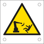 49659M - Cartello pericolo braccio automatico in movimento