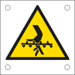 49679N - Cartello alluminio pericolo coclea