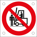 49727N - Cartello alluminio divieto sostare sotto le forche