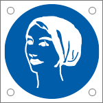 49882N - Cartello alluminio obbligo usare cuffia
